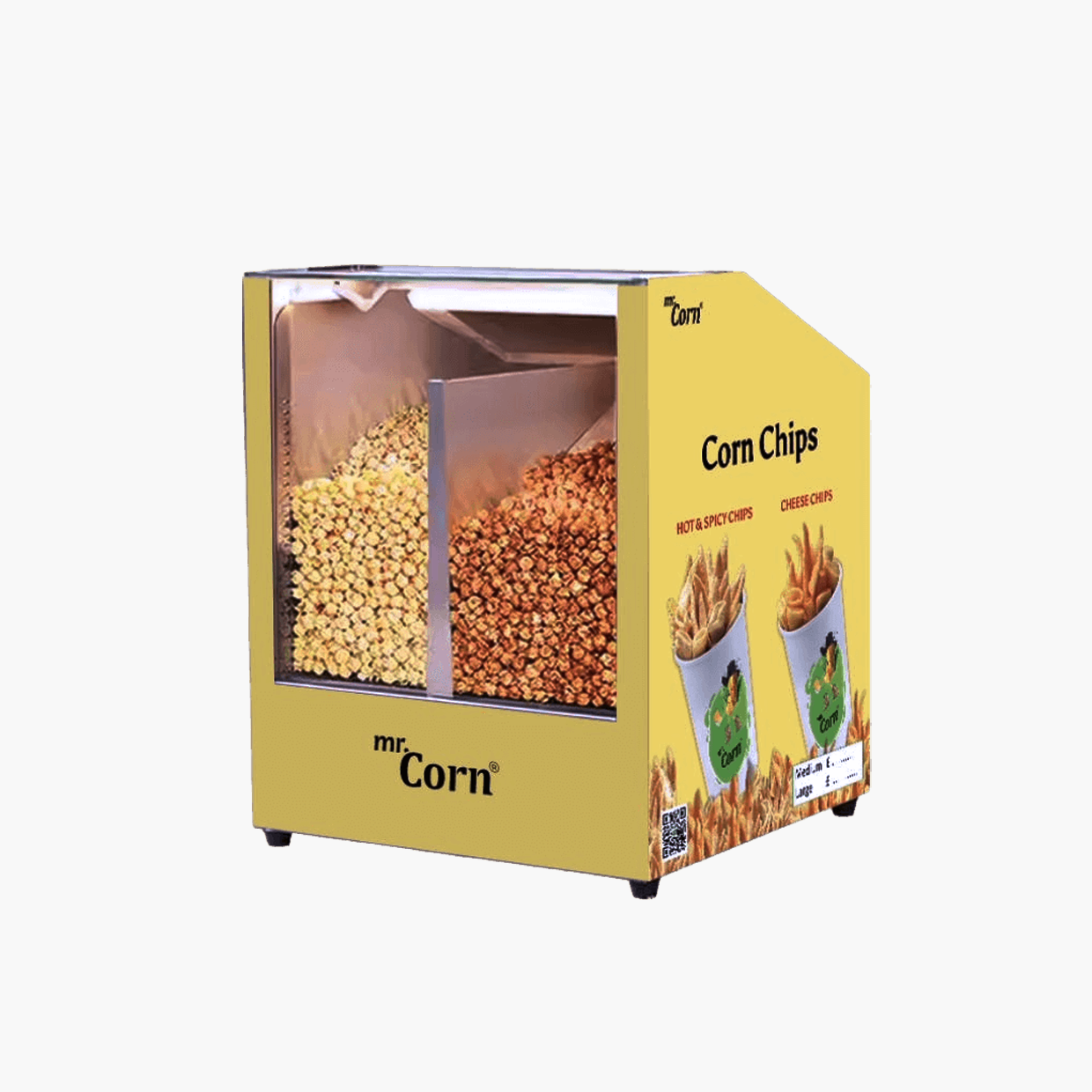 Chips and popcorn warmer display cabinet